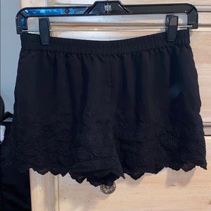 Frenchi Lace Trim Shorts